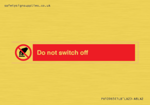 Do not switch off 